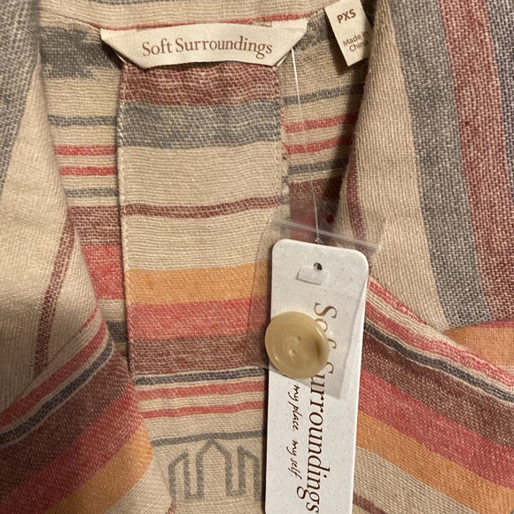 BLANKET COAT (LIGHTWEIGHT) BY SOFT SURROUNDINGS PXS (2-4) - Picture 2 of 6